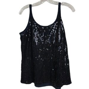NY&Co, women’s XL, Sequin Black Tank Top
